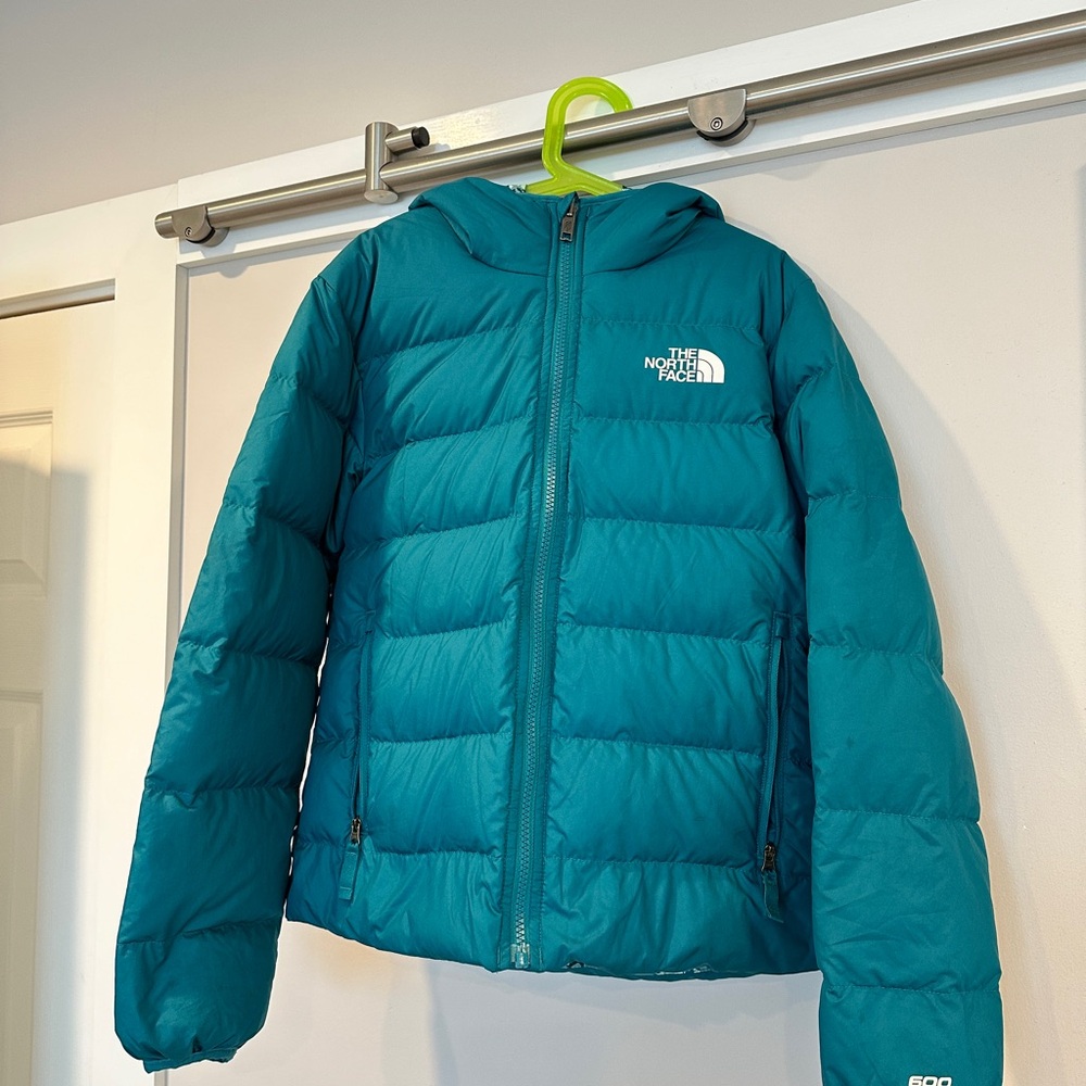 The North Face Teal Puffer Jacket
